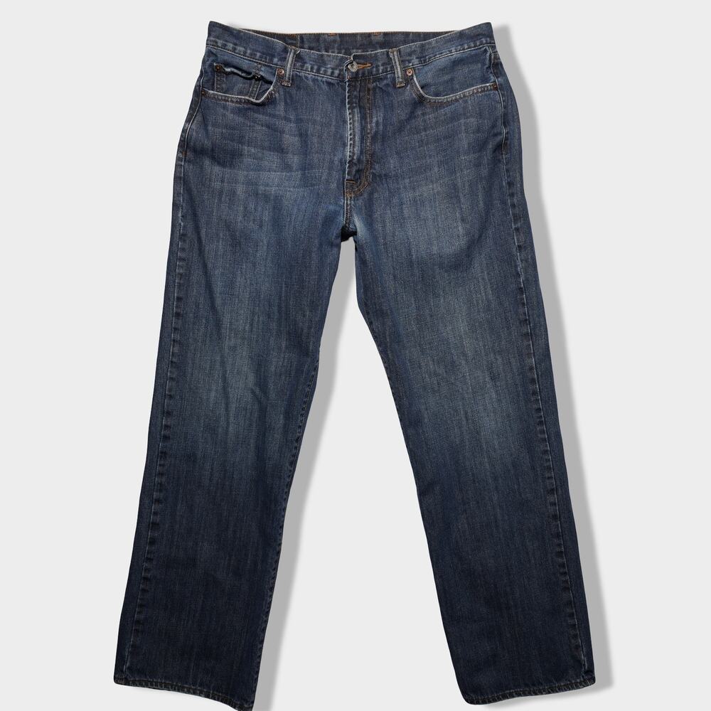 Lucky Brand 181 Relaxed Straight Jeans Men's 36 Blue Denim Classic Fit